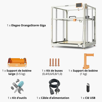 Elegoo - OrangeStorm Giga - Imprimante 3D très Grand format