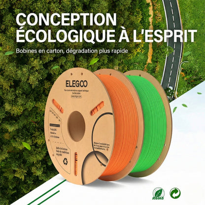 Elegoo - PLA - Bleu Ciel (Sky Blue) - 1,75 mm - 1 kg - RFID