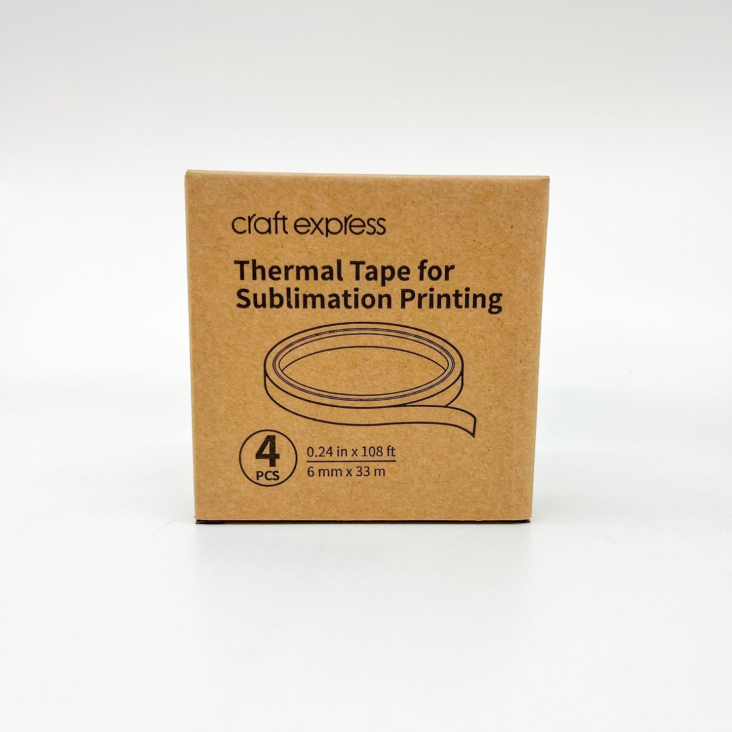 Craft Express - Sublimation - 4 Scotchs Haute température - 6 mm x 33 m