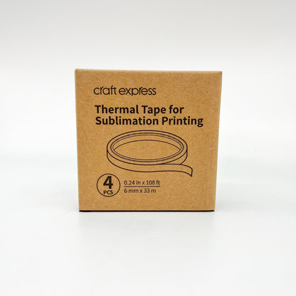 Craft Express - Sublimation - 4 Scotchs Haute température - 6 mm x 33 m
