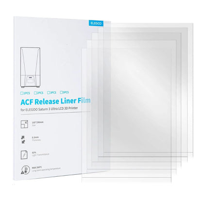 Elegoo - Saturn 3 Ultra 12K - Films ACF 0,3 mm - 5 pièces