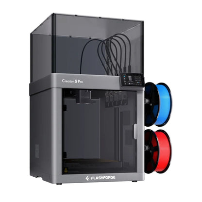 Flashforge - Creator 5 Pro - Imprimante 3D Fermée Multi-Couleurs à 4 Têtes d'Impression