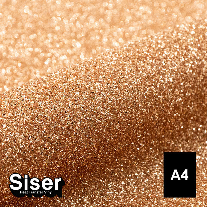 Siser - Glitter Flex - Feuille A4 Thermocollant - (G0109) Fauve Pailleté - 20 x 30 cm