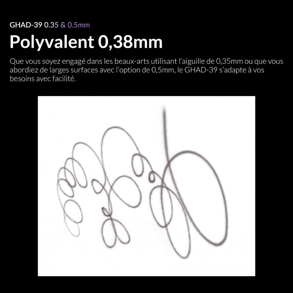Gaahleri - Aérographe GHAD-39 Advanced Series - 0,35/0,5 mm