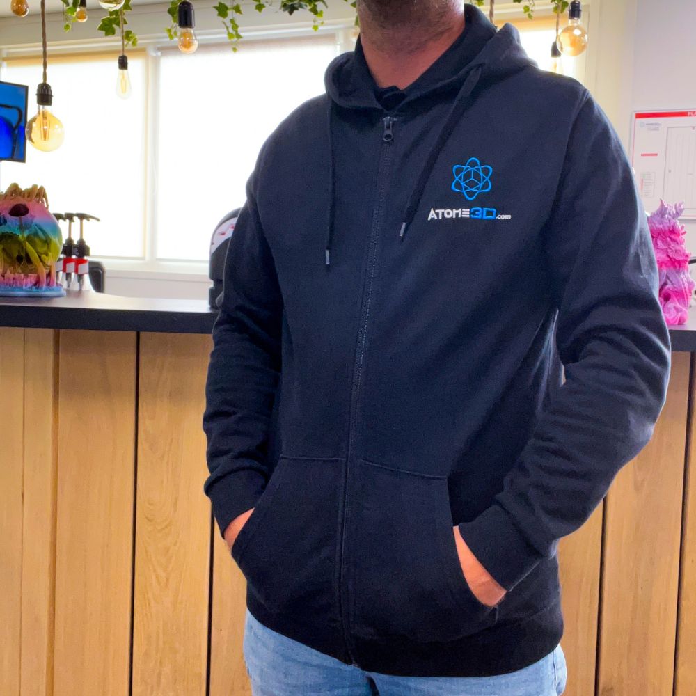 Veste zippée à capuche Atome3D - Manches Longues - Unisexe
