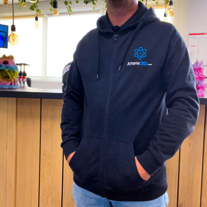 Veste zippée à capuche Atome3D - Manches Longues - Unisexe