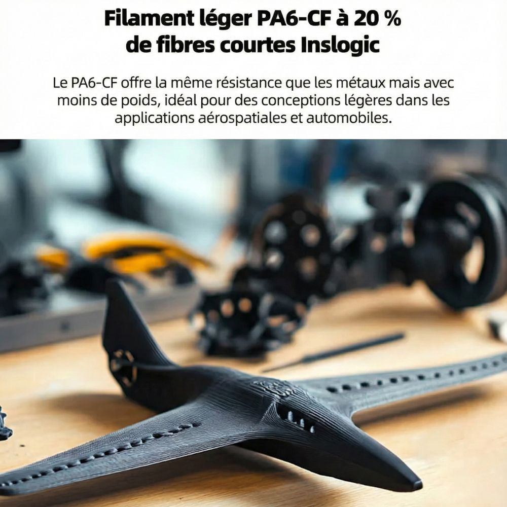 Inslogic - PA6-CF - Noir (Black) - 1,75 mm - 1 kg