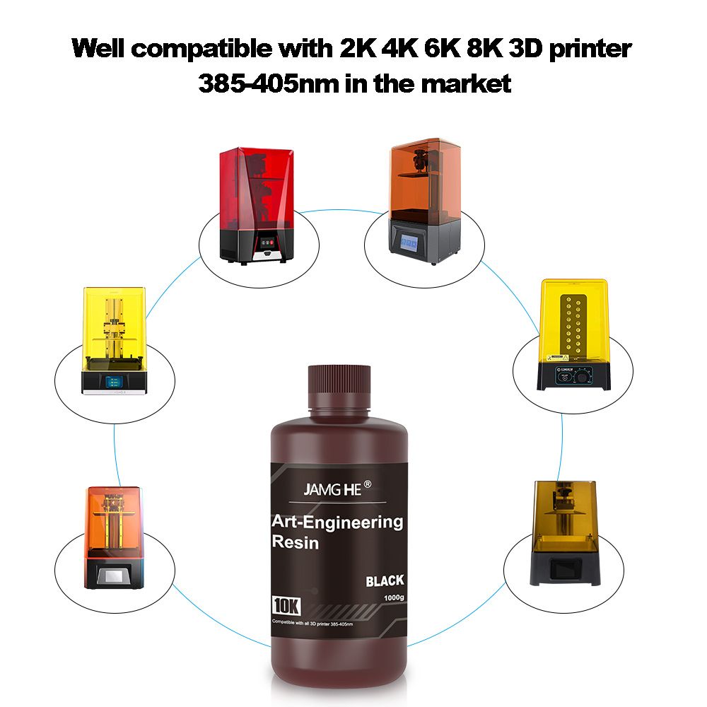 Jamg He - Résine UV Art Engineering 10k - Noir (Black) - 1 kg