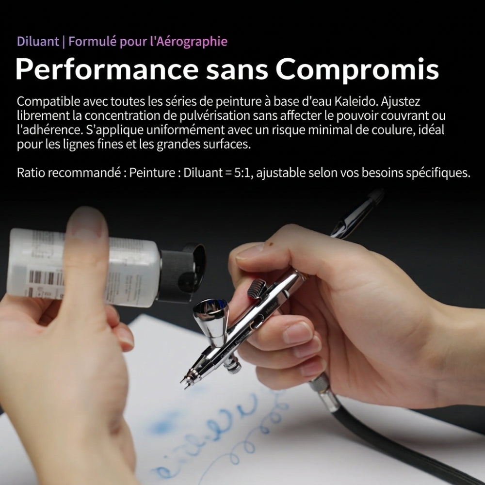 Kaleido ColorWorks - Diluant pour Aérographe (KT201 Airbrush Thinner) - 210ml