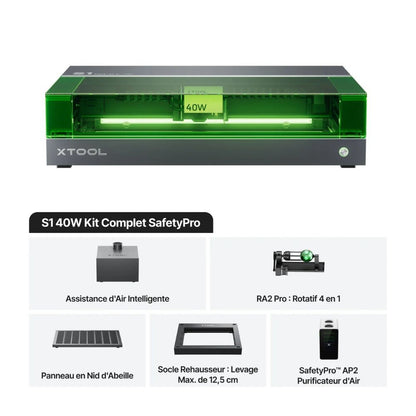 xTool - S1 40W - Kit Complet SafetyPro