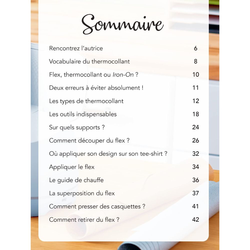 Cricut - Livre - Mes matériaux Cricut 100 % Thermocollant