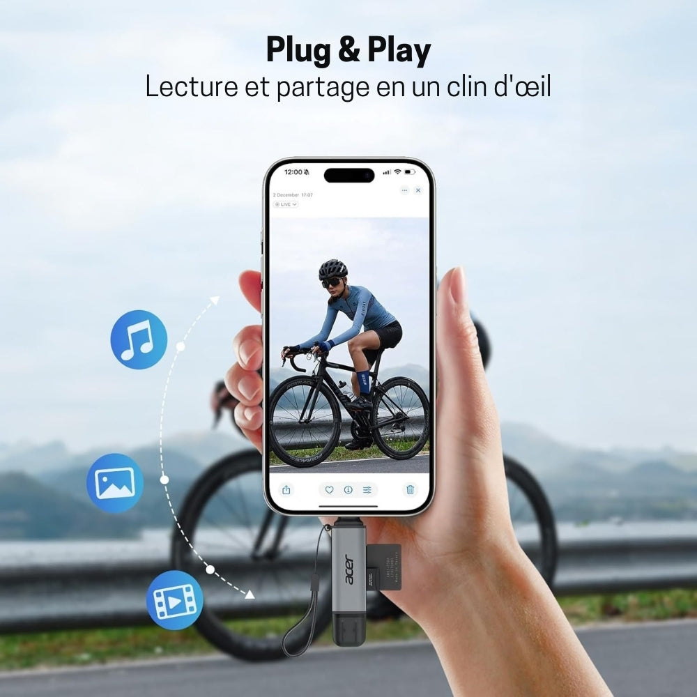 Lecteur de Carte SD/Micro - Adaptateur USB 3.0