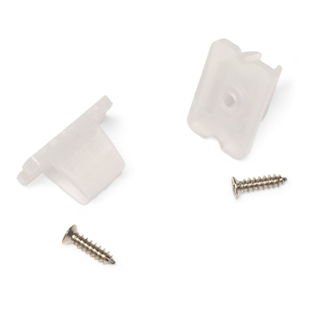 Lotronic - Bande LED IP65 Néon - Blanc Chaud - 5 m Clips