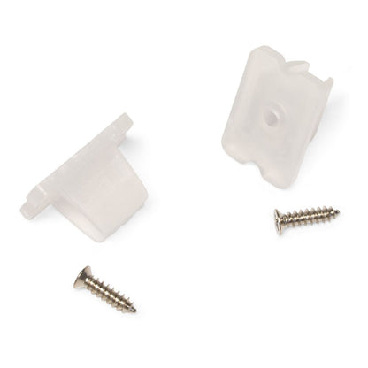 Lotronic - Bande LED IP65 Néon - Blanc Chaud - 5 m Clips