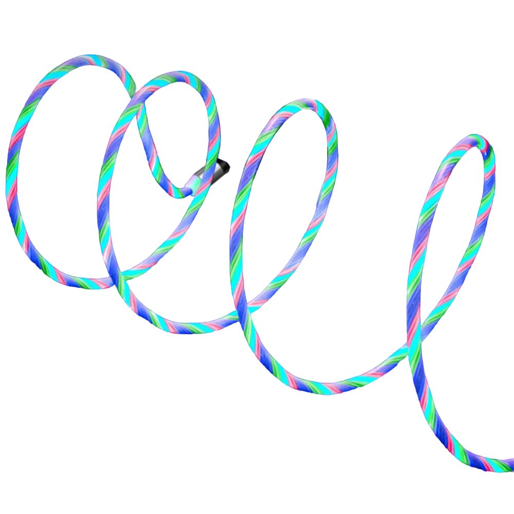 Lotronic - Câble de Charge Magnétique Lumineux - RGB - 1 m