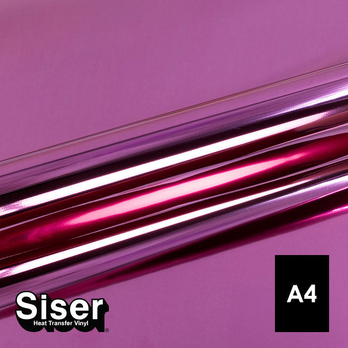 Siser - Metal Flex - Feuille A4 Thermocollant - (MT0008) Rose Métallisé - 20 x 30 cm