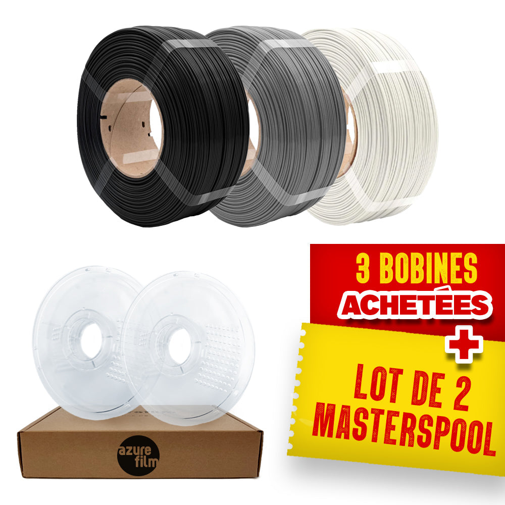 Pack Refill AzureFilm - Ombre - 3x PLA + 2x Masterspool