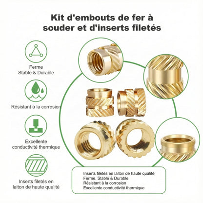 Mintion - Embouts Thermofixés et Kits Filetés (Heat Set Insert Tips and Threaded Kits)