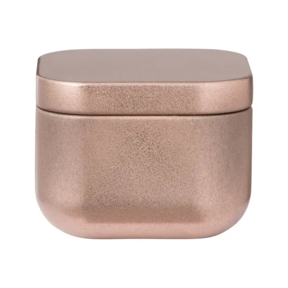 MissKraft - Bougie à la vanille en métal à graver - Rose - 4x5x5 cm