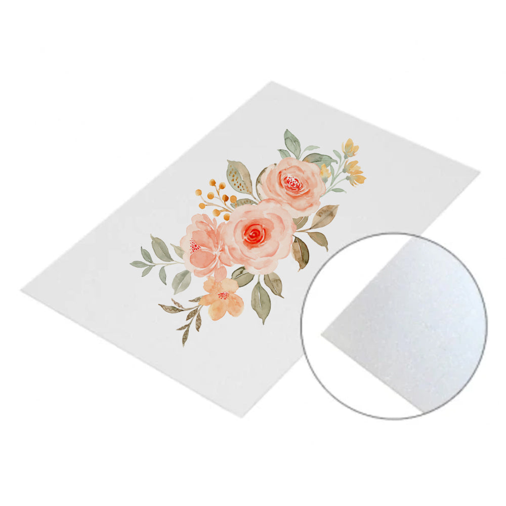 MissKraft - Sublimation - 5 Plaques de Métal Perlé - Blanc - 20 x 30 cm - Personnalisé