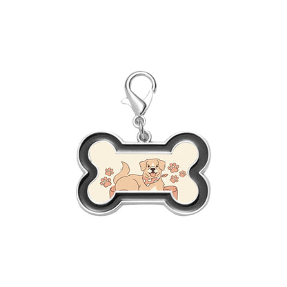 MissKraft - Sublimation - Porte-clefs Os - Noir - 30 x 45 mm Sublimé