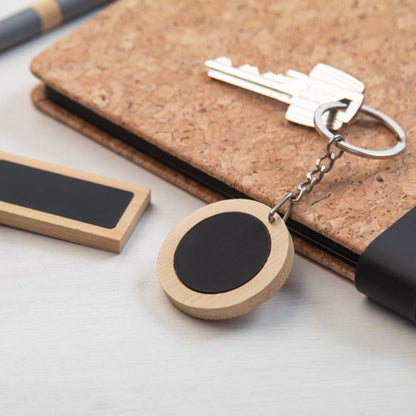 MissKraft - 5 Porte-clés Speculo Rond à graver