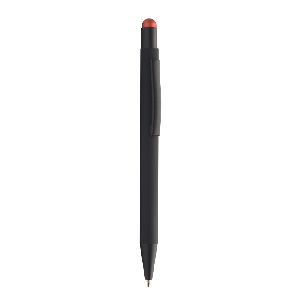 MissKraft -  5 Stylos à bille à graver Pearly Noir embout Rouge