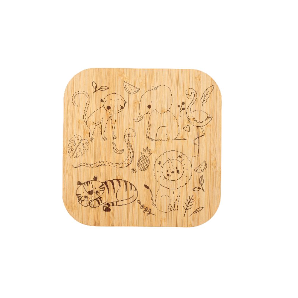 MissKraft - Assiette en Bambou - Carrée