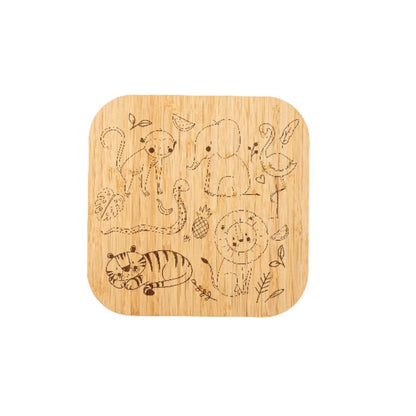 MissKraft - Assiette en Bambou - Carrée