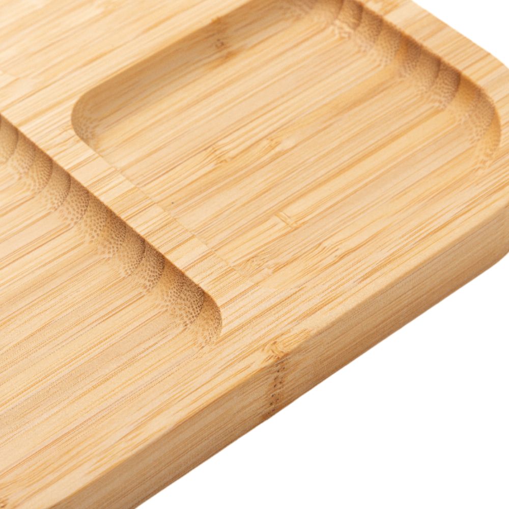 MissKraft - Assiette en Bambou - Carrée