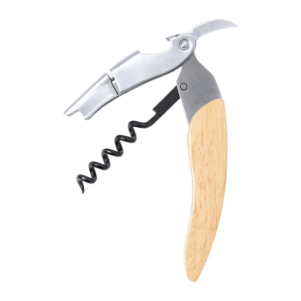 MissKraft - Ouvre Bouteiles Multifonctions à graver - Bois vu d'ensemble