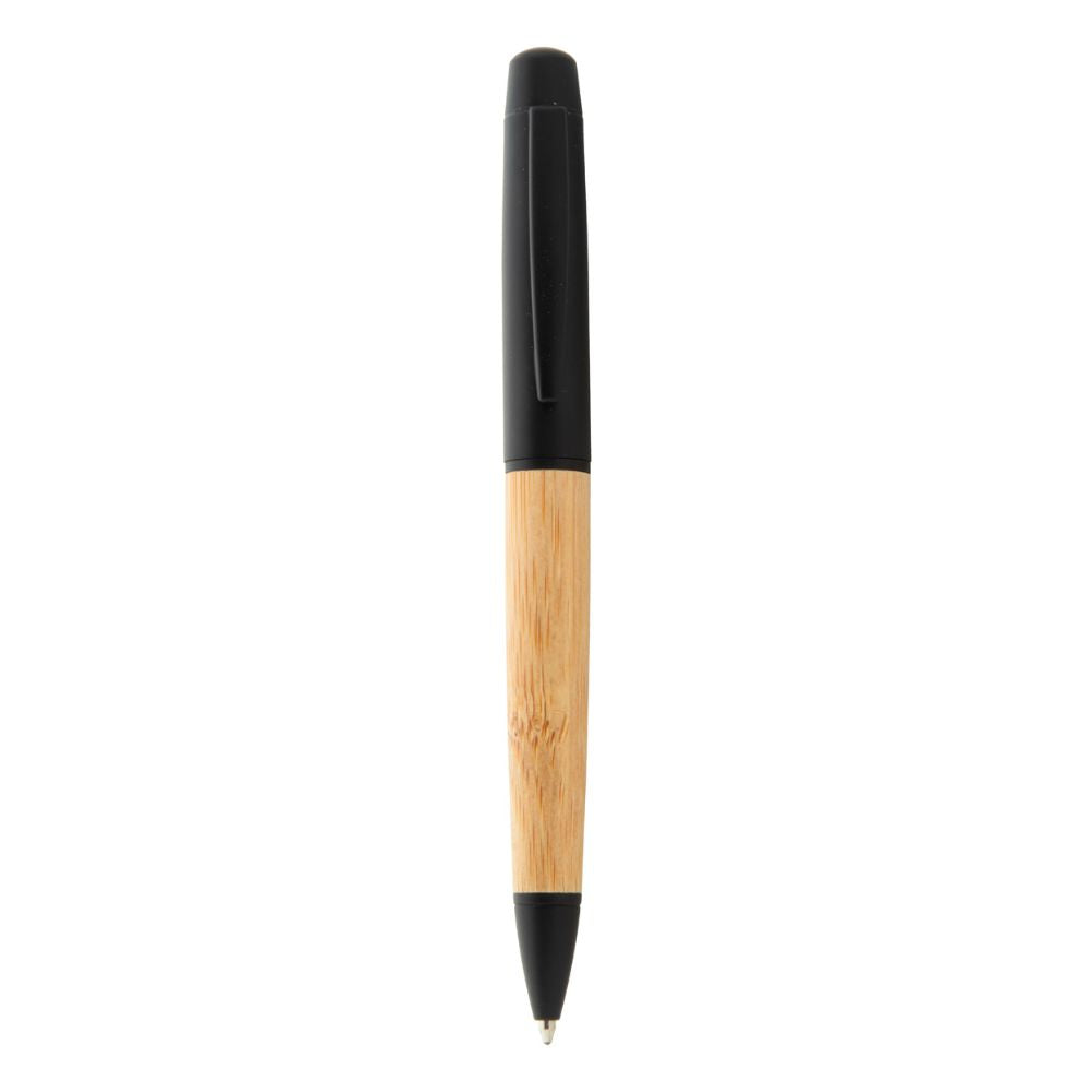 MissKraft - Stylo Baduru avec étui en bambou et métal à graver