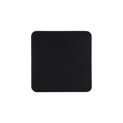 MissKraft - Sublimation - Sous-verre Rectangulaire en Cuir - 10 x 10 cm - Gris/Noir