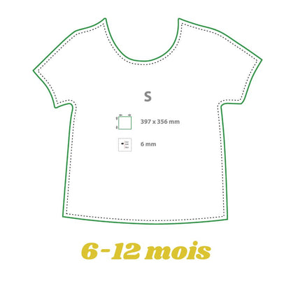 MissKraft - Sublimation - T-shirt Bébé - Blanc - 6/12 mois