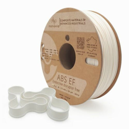 Nanovia - ABS EF (SPE et contact alimentaire) - Blanc (White) - 1,75 mm - 750 