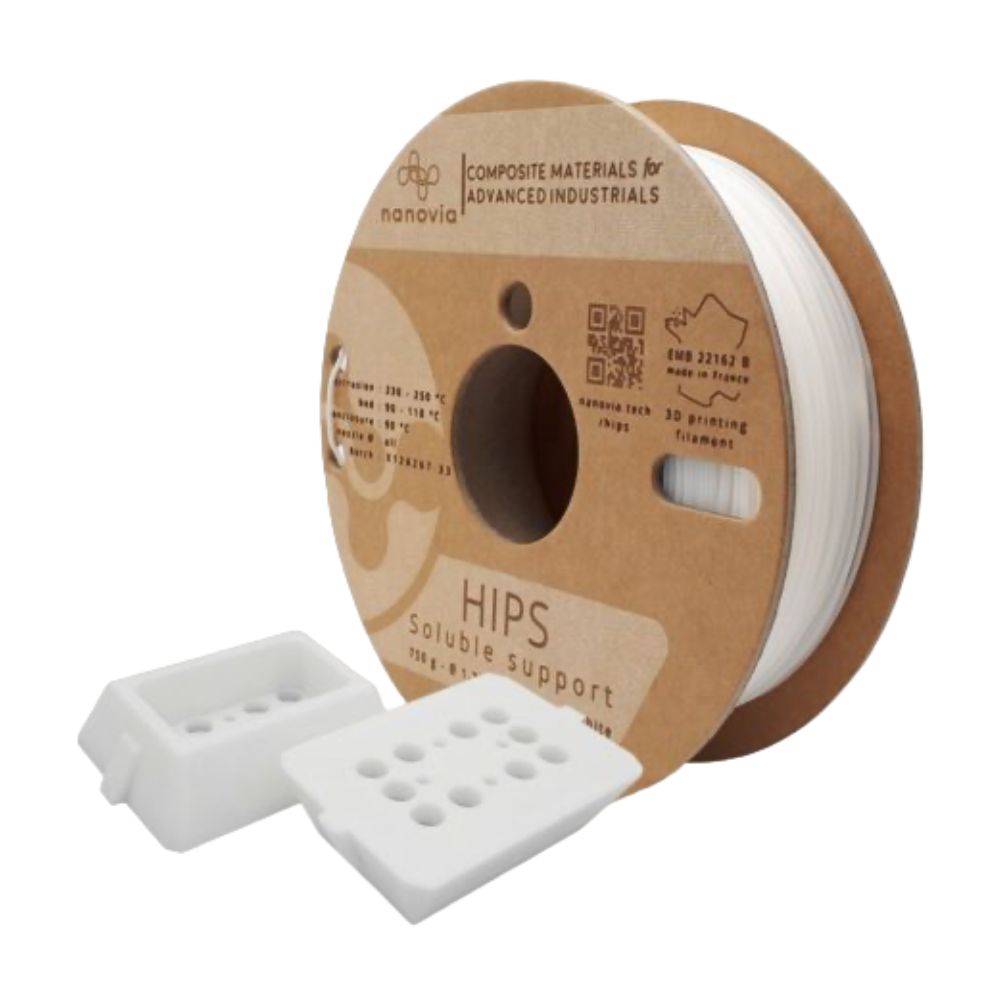 Nanovia - HIPS - Support Soluble - Blanc (White) - 1,75 mm - 750 g