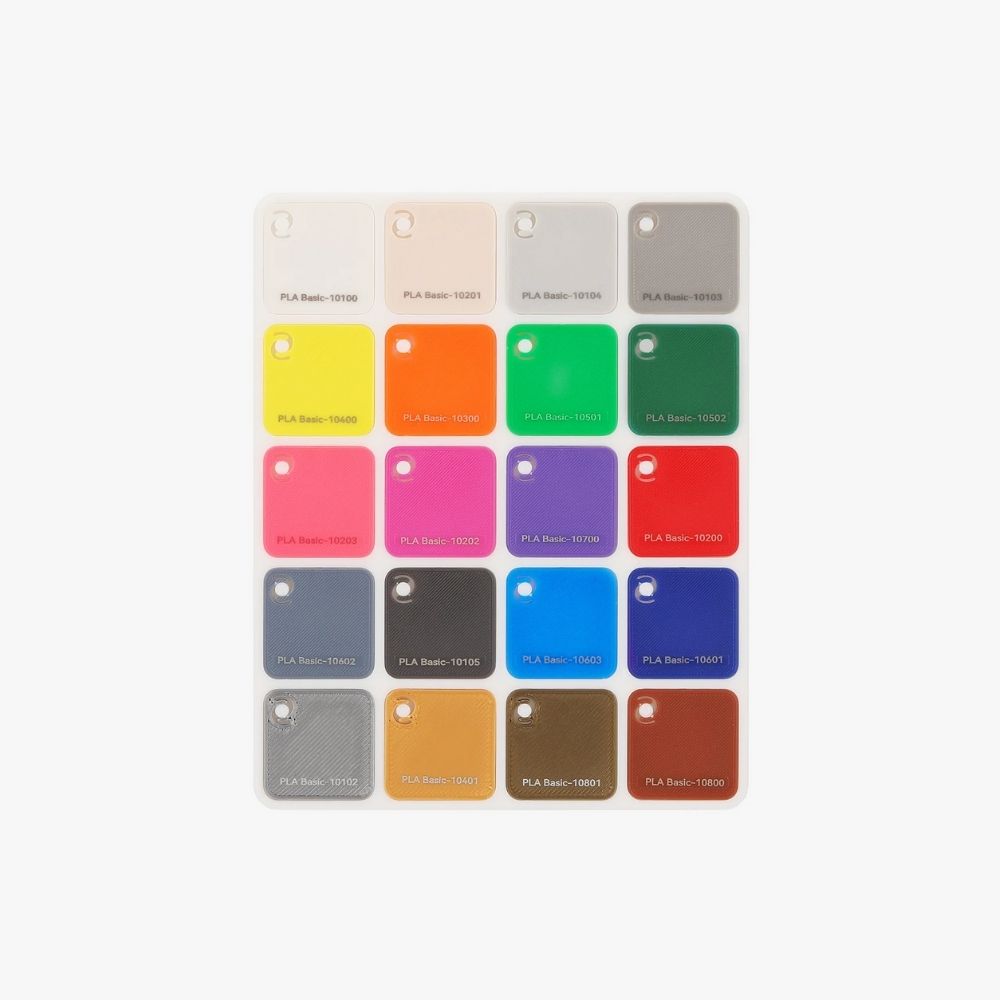 Nuancier de filament Bambu Lab (Bambu Filament Swatches)