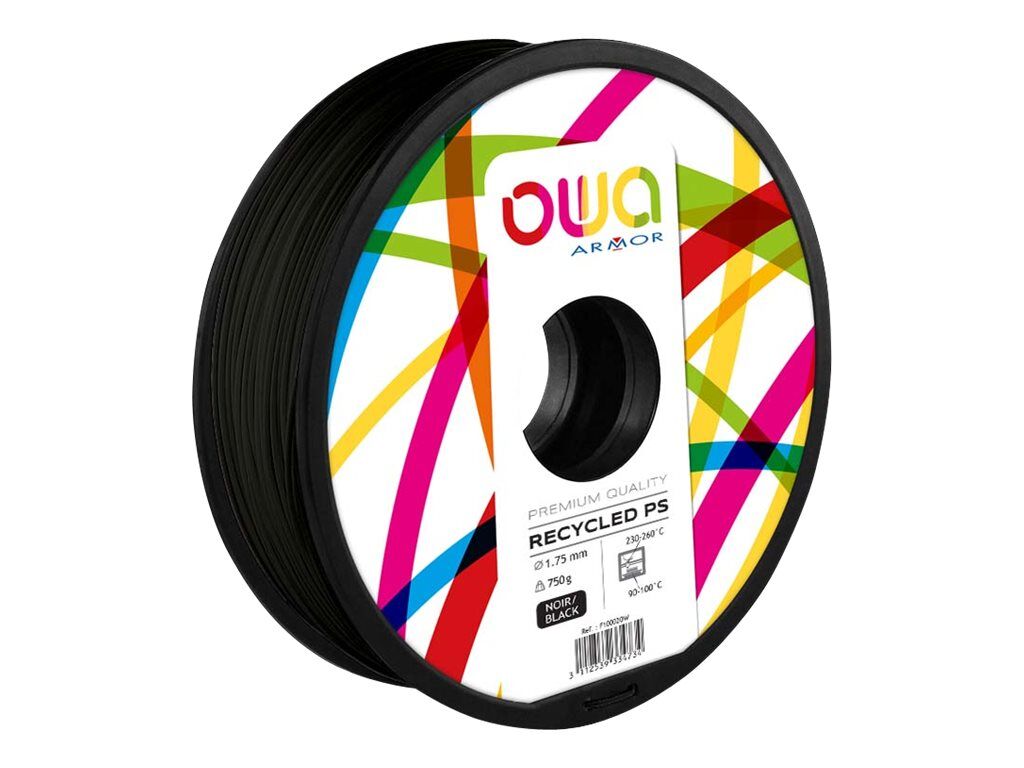 Owa - PS Recyclé - Noir (Black) - 1.75 mm - 750 g