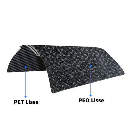 Ziflex - Plateau d'impression pour Bambu Lab Séries X1/X2/P1/P2/A1 - PEO & Fibre de Carbon PET Smooth - 257 x 257 mm