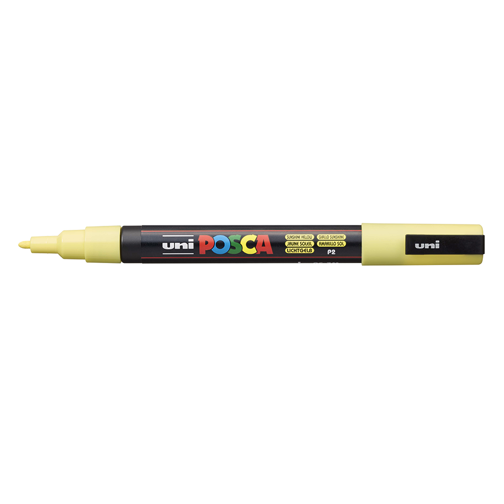 POSCA - Marqueur Pointe Conique Fine - Jaune Soleil
