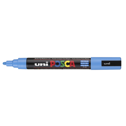 POSCA - Marqueur Pointe Conique Moyenne - Bleu Ciel