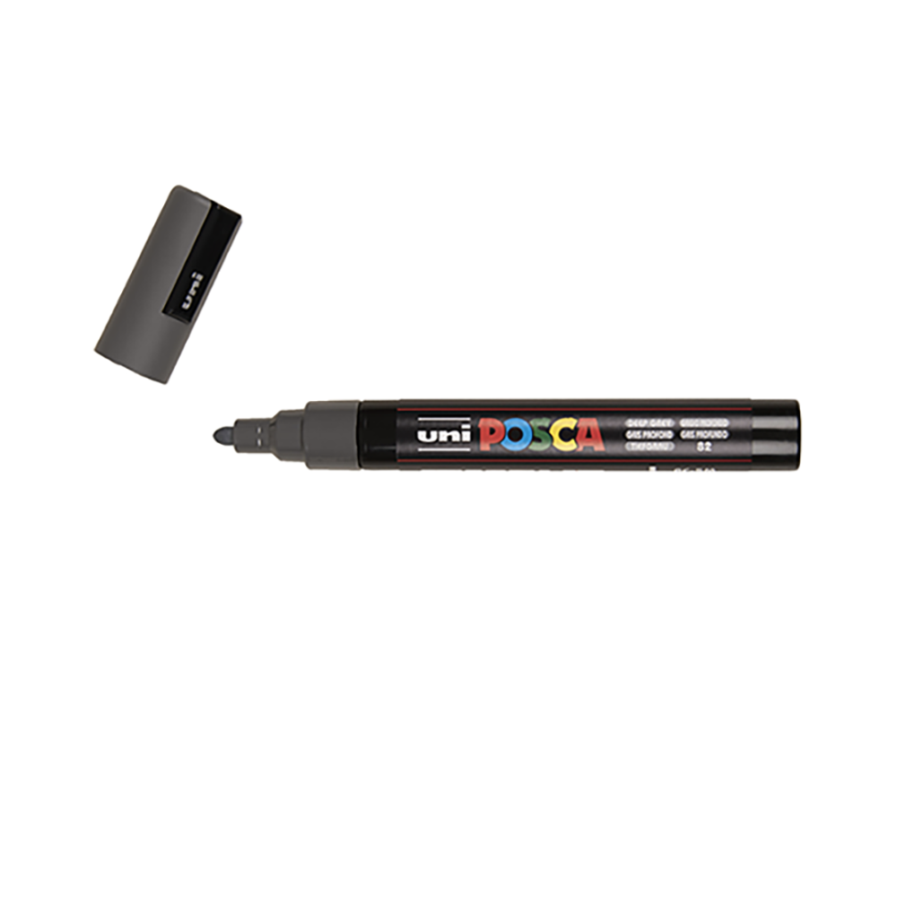 POSCA - Marqueur Pointe Conique Moyenne - Gris Profond