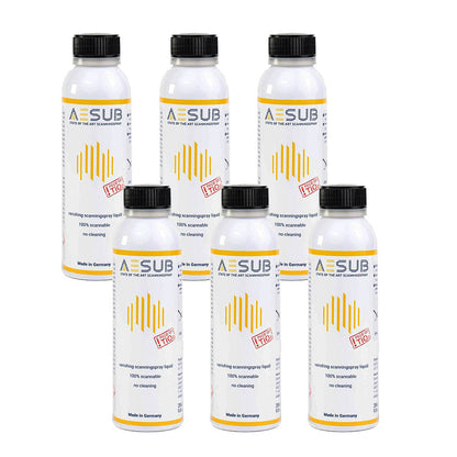 AESUB - Pack de 6 liquides matifiants 200 ml pour scanners 3D - Jaune
