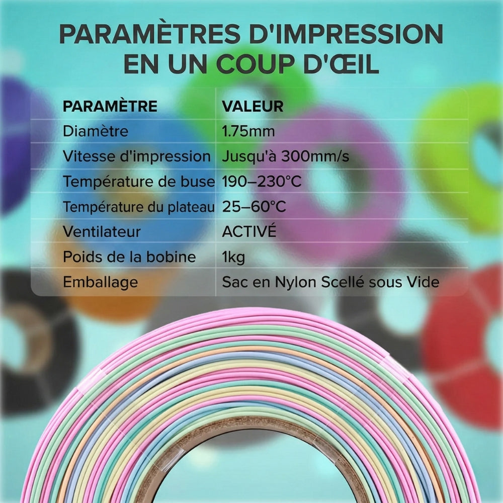 Panchroma PLA - Mat Rouge Lave (Matte Lava Red) - 1,75 mm - 1 kg - Refill