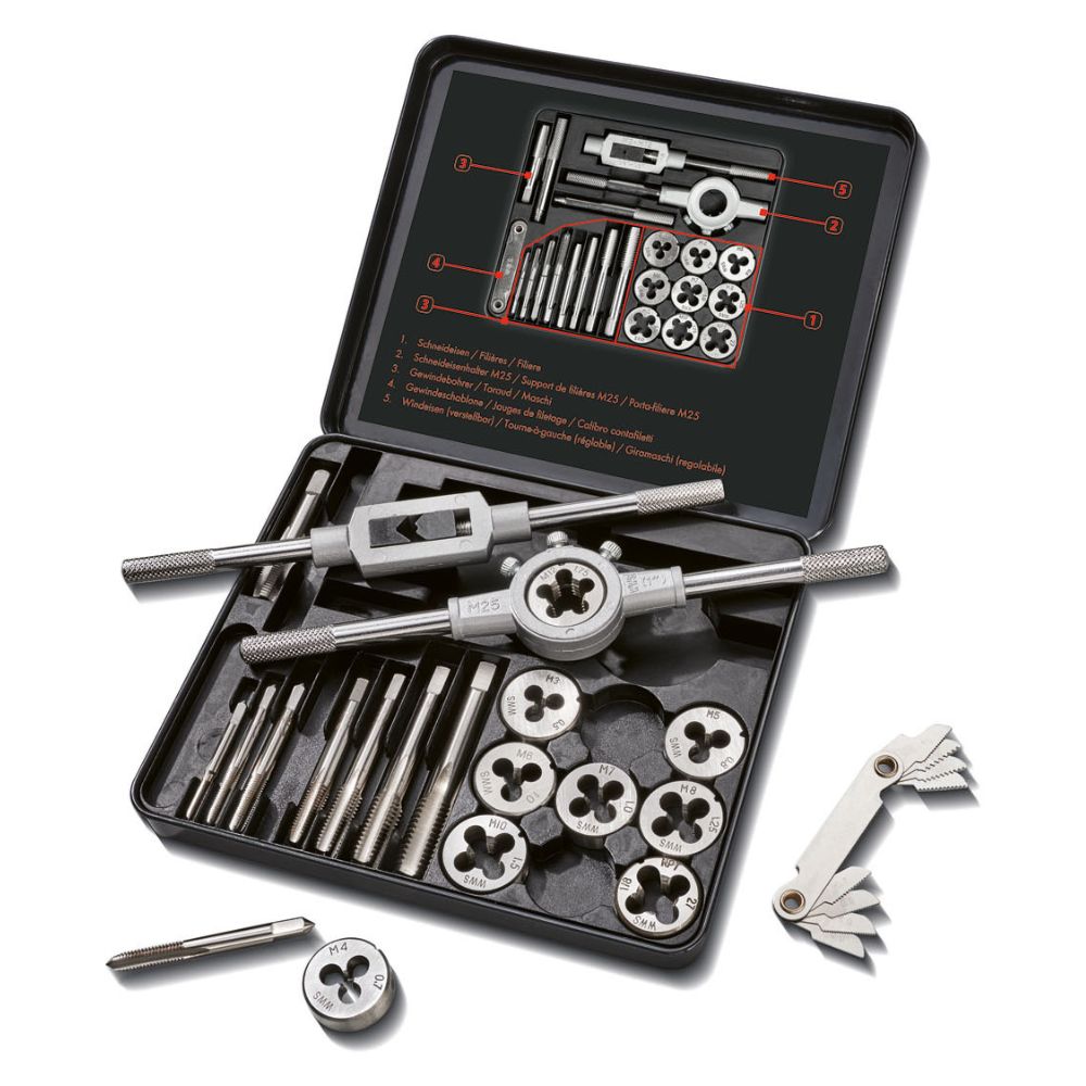 Parkside - Set de Filetage et de Taraudage 21 pièces