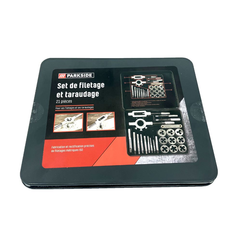 Parkside - Set de Filetage et de Taraudage 21 pièces