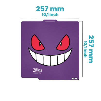Ziflex - Plateau Flexible PEI 257 x 257 mm Lisse - Bambu Lab Séries X1/P1/P2/A1 - Édition Limitée - Ecto
