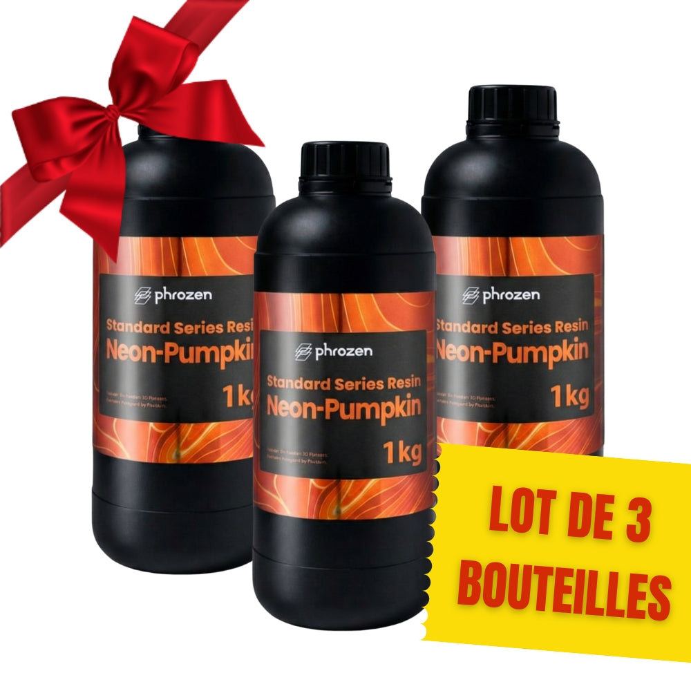 Phrozen - 3x Neon Resin - Orange Citrouille (Pumpkin) - 1 kg