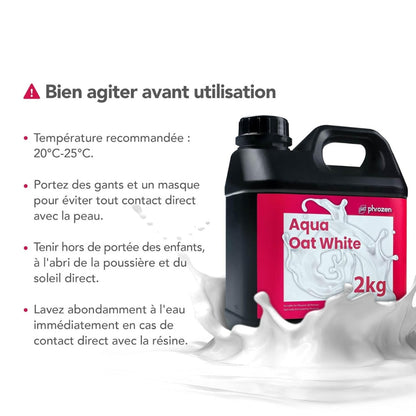 Phrozen - Résine Aqua - Blanc Avoine (Oat White) - 2 kg