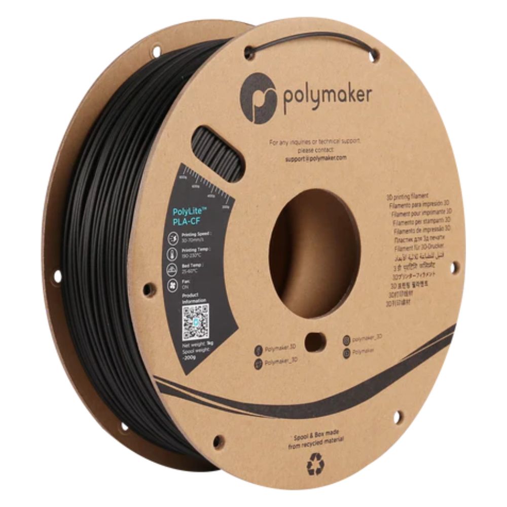 Polymaker - PolyLite PLA-CF - Noir (Black) - 1,75 mm - 1 kg